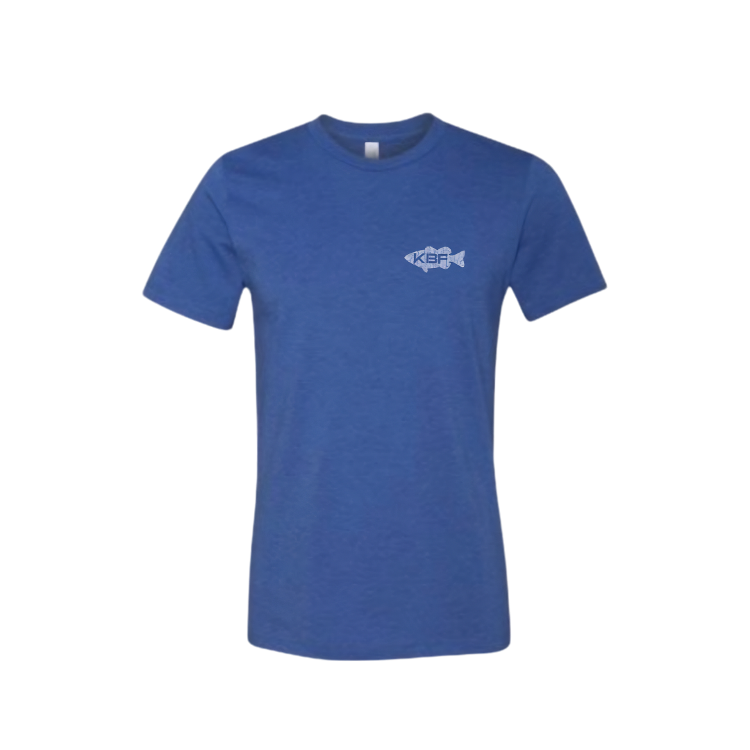 KBF Heritage Badge Tee River Blue - Front