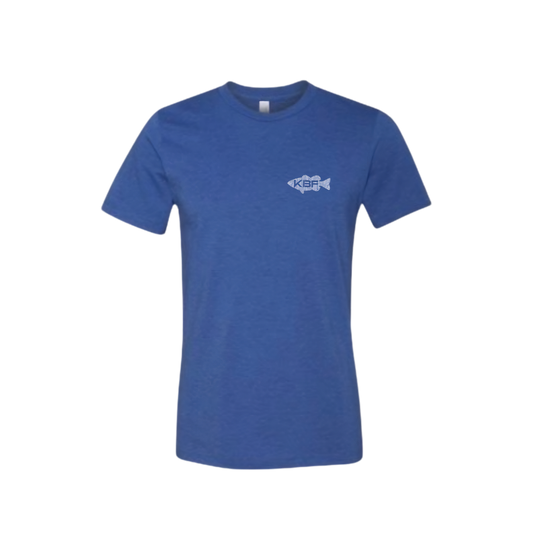KBF Heritage Badge Tee River Blue - Front